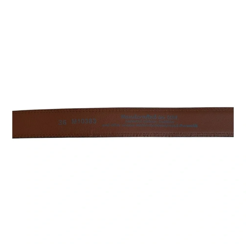 Brighton Black Leather Belt – Size 36 – Silver Buckle